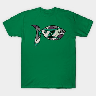 Sage and Heather Fish T-Shirt